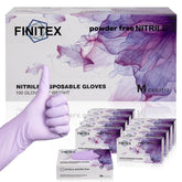 FINITEX black nitrile gloves 5 mil powder free, box of 100