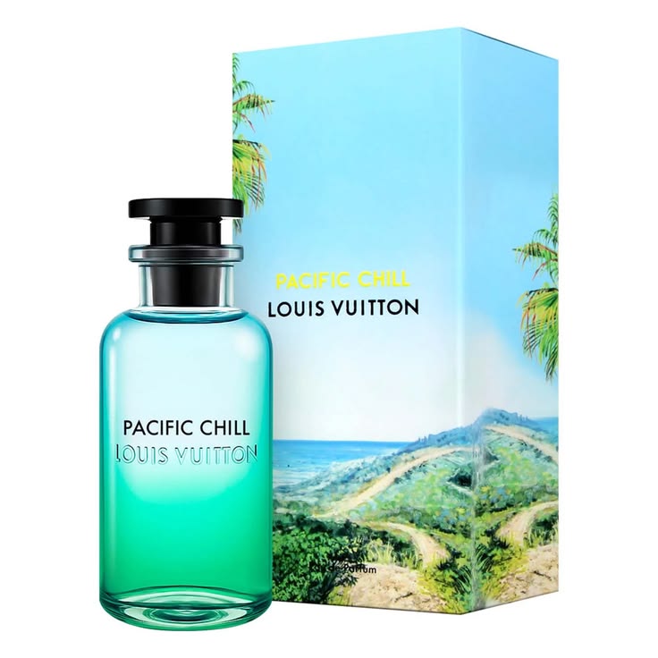 Louis Vuitton Pacific Chill Eau de Parfum 100ml green ombre bottle with magnetic cap