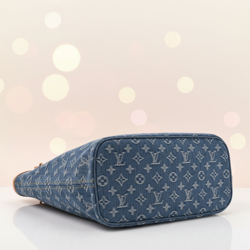 Louis Vuitton Neo Neverfull MM — Blue Monogram Denim