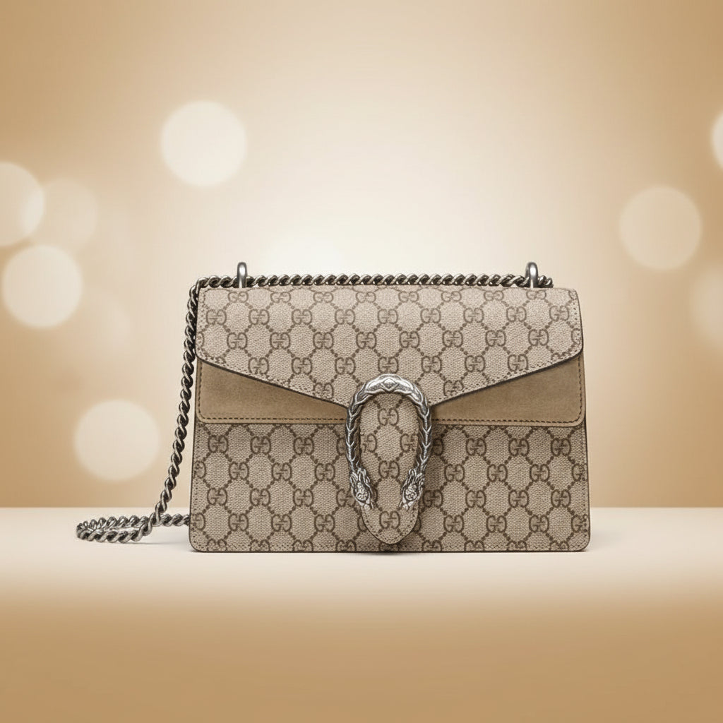 Gucci Dionysus Small Shoulder Bag — Black Leather