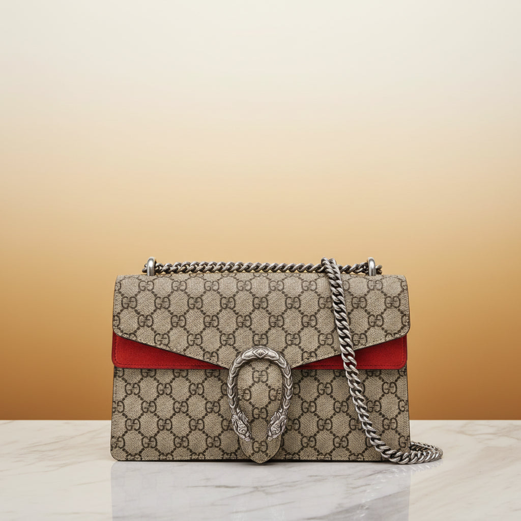 Gucci Dionysus Small Shoulder Bag — Black Leather