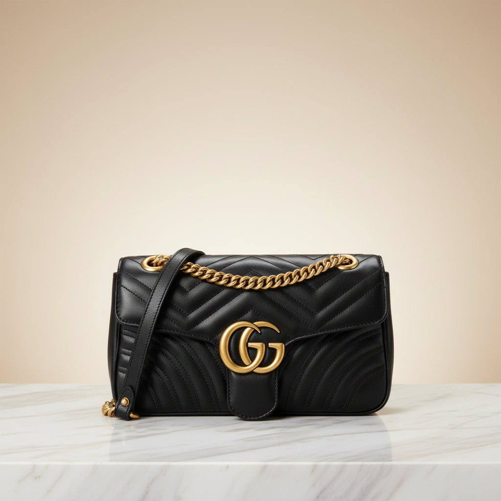 Gucci GG Marmont Small Shoulder Bag — Matelassé Leather