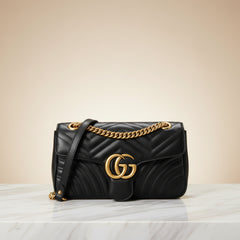 Gucci GG Marmont Small Shoulder Bag — Matelassé Leather