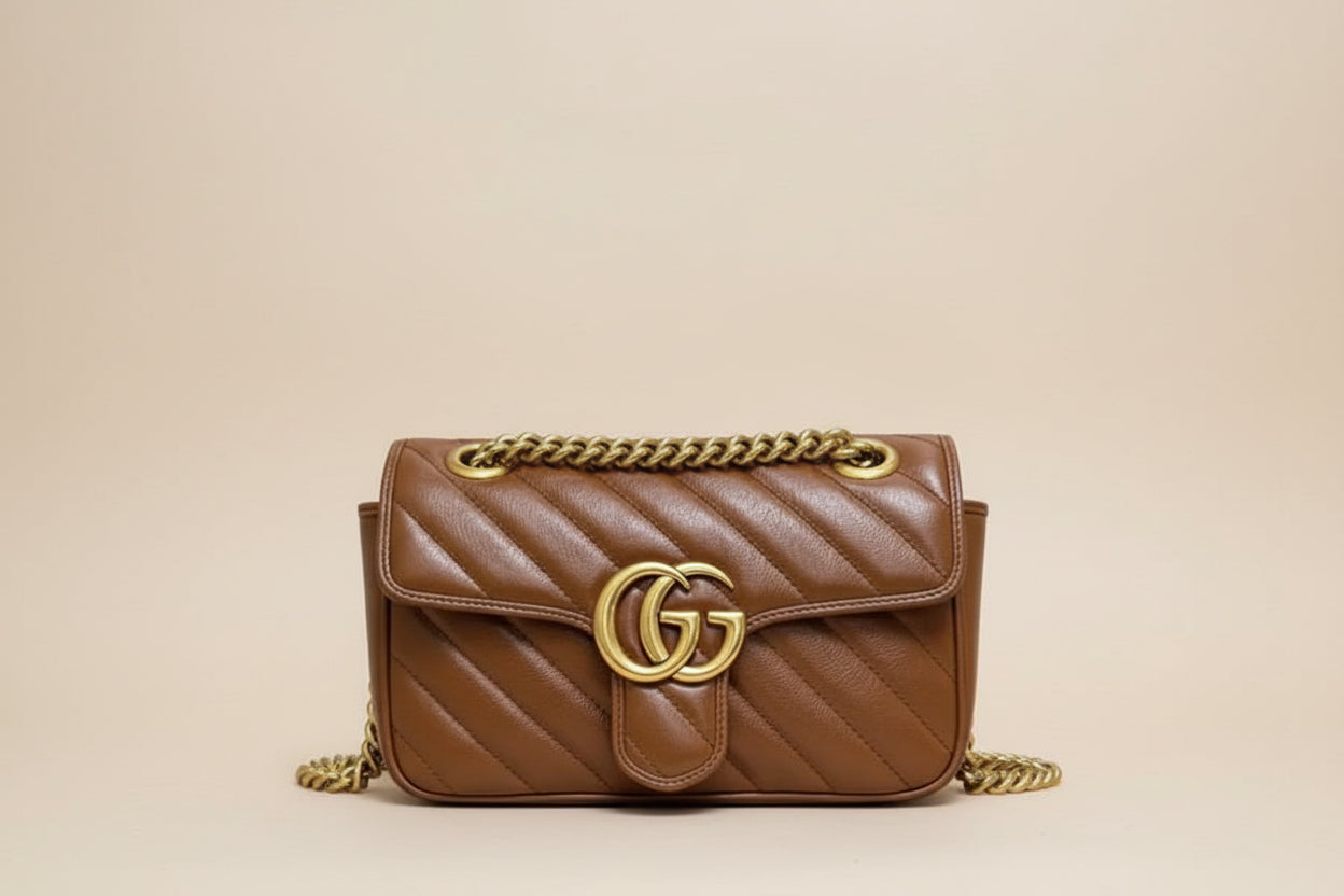Gucci GG Marmont Small Shoulder Bag — Matelassé Leather