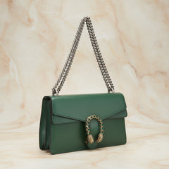 Gucci Dionysus Small Shoulder Bag — Black Leather