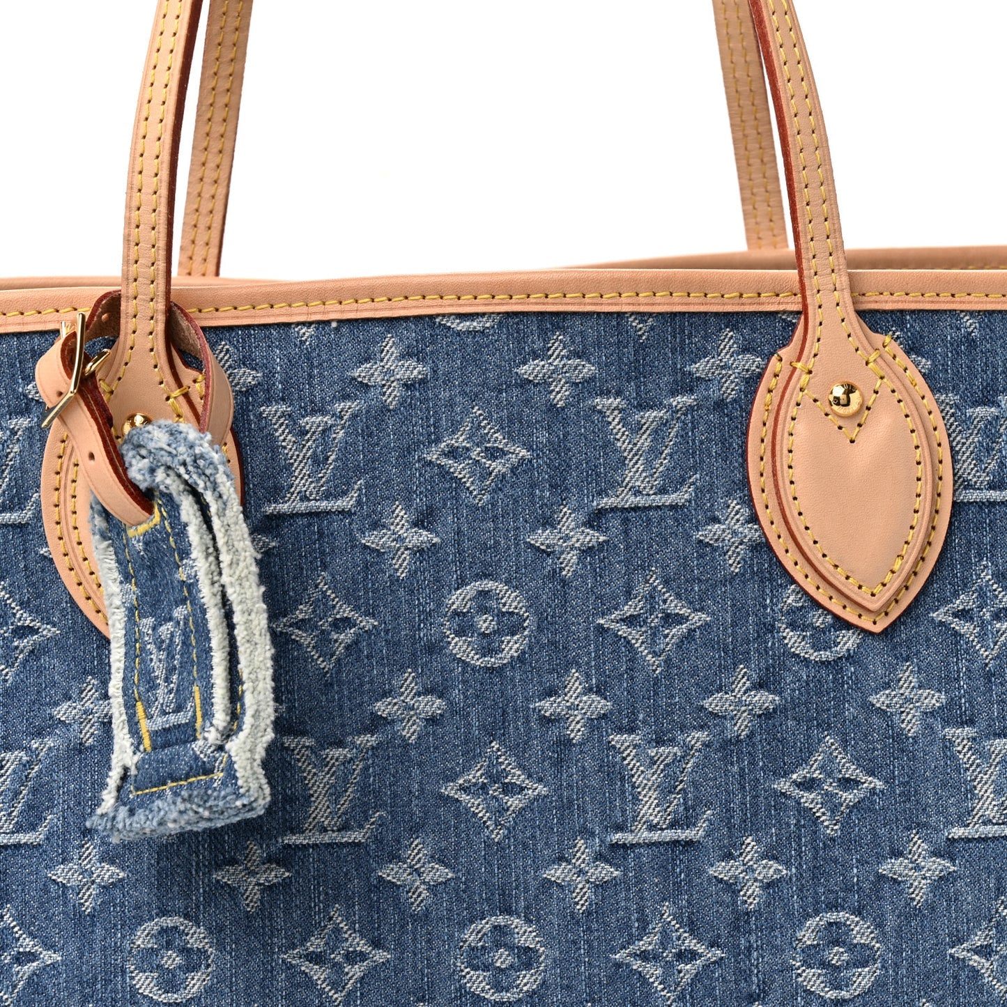 Louis Vuitton Neo Neverfull MM — Blue Monogram Denim