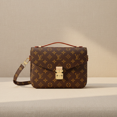 Louis Vuitton Pochette Metis crossbody bag in Monogram canvas with S-lock flap, top handle and adjustable strap